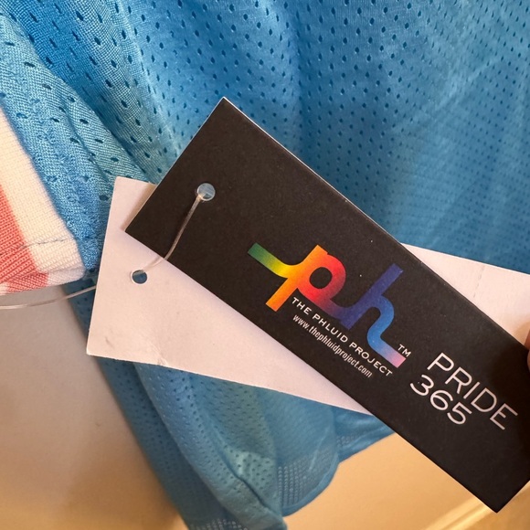 The Phluid Project Pride 365 Pink Letters Blue Jersey Size 4X NWT - Picture 3 of 5